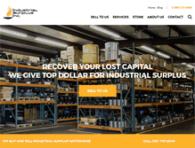 Tablet Screenshot of industrialsurplusworld.com
